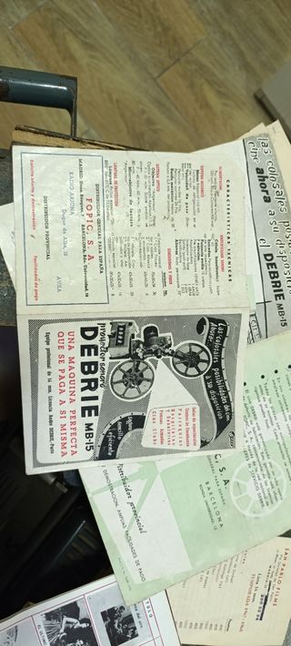 Proyector Cine años 60 DEBRIE MB15