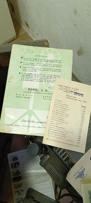 Proyector Cine años 60 DEBRIE MB15