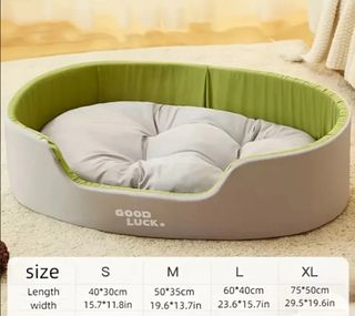 Cama para perro - Gris y Verde