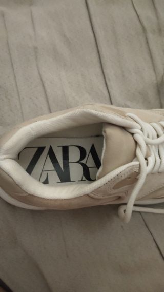 Zapatillas ante beige mujer nº39