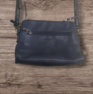 Bolso bandolera azul Paco Martínez