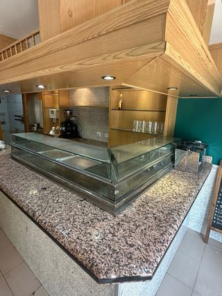 Vitrina expositora hostelería