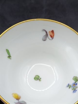 Taza Rosenthal café: porcelana dorada