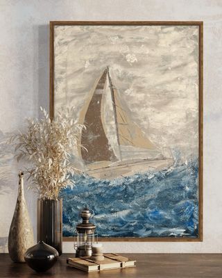 Cuadro acrílico - Vela en el mar
