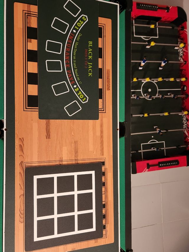 Futbolín 14-en-1 Multifunción