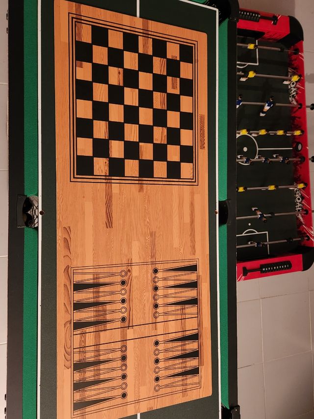 Futbolín 14-en-1 Multifunción