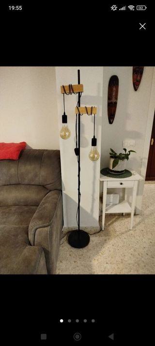Lampara de pie estilo industrial