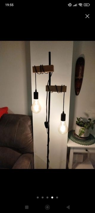 Lampara de pie estilo industrial