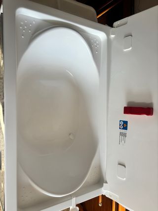 Cambiador bebé con bañera - Gris y Blanco