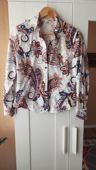 Camisa Anna Mora paisley T-40