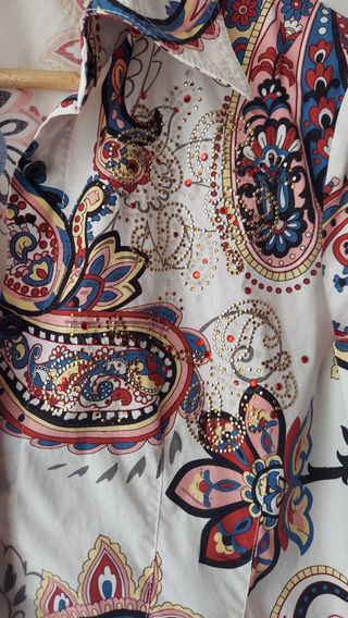 Camisa Anna Mora paisley T-40