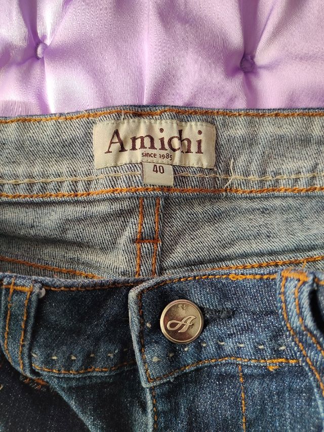 Calças Amichi - Calça jeans azul