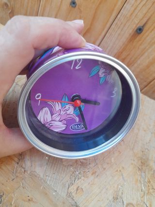 Orologio da comodino floreale