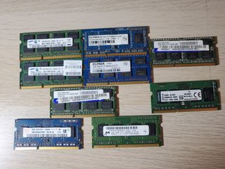 LOTE DE 11 Memorias RAM DDR3 SODIM PORTÁTILES