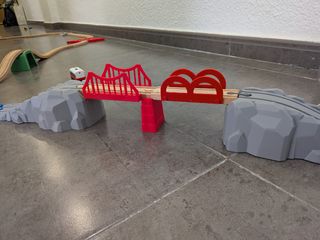 Set completísimo de tren de madera BRIO