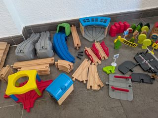 Set completísimo de tren de madera BRIO