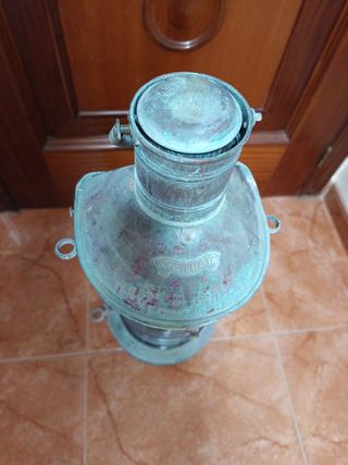 Farol antiguo barco cobre MASTHEAD