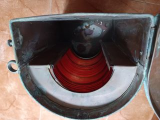 Farol antiguo barco cobre MASTHEAD