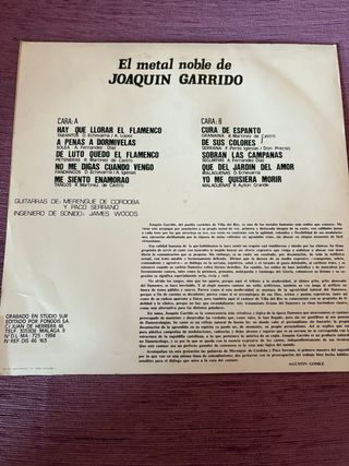 Vinilo Flamenco: El Metal Noble - Joaquín Garrido