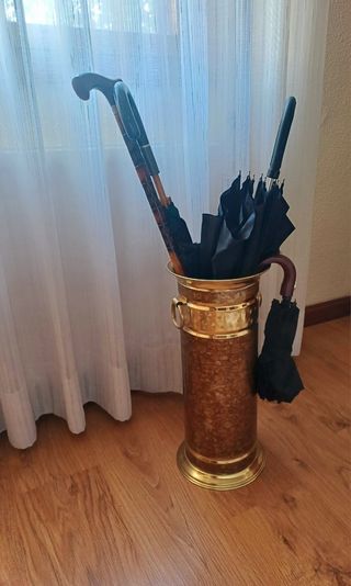 Paragüero latón antiguo