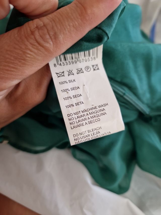 Vestido BDBA asimétrico verde