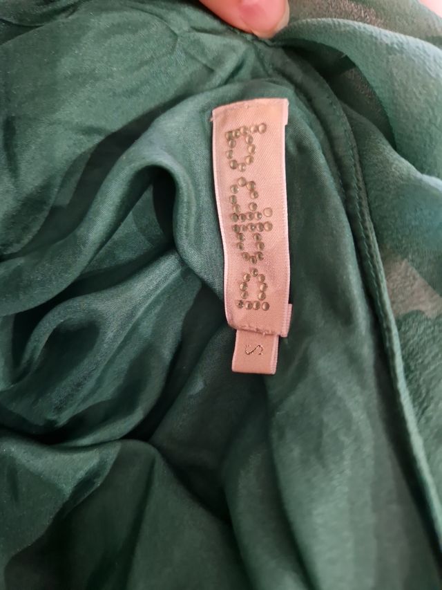 Vestido BDBA asimétrico verde