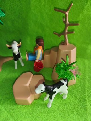 Playmobil pastorcita y vacas