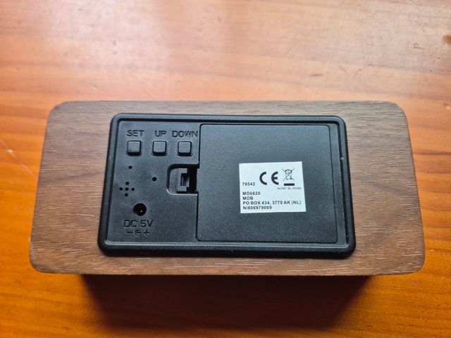 Reloj Digital Monte Nevada - Madera