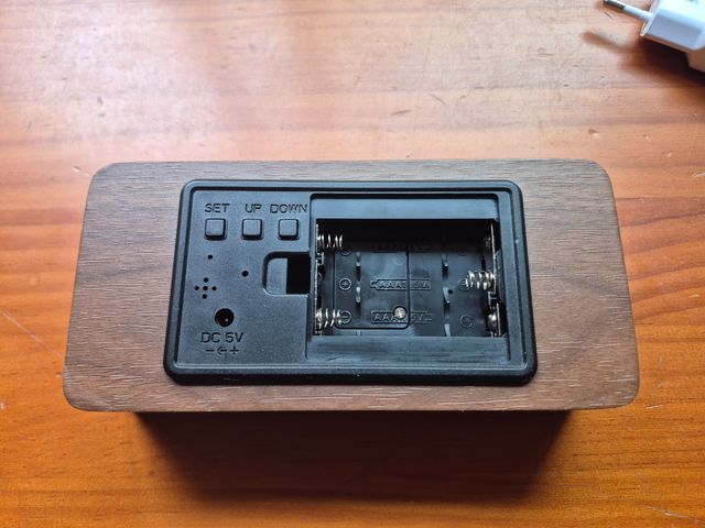 Reloj Digital Monte Nevada - Madera