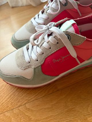 Zapatillas Pepe Jeans - Rosa y Blanco