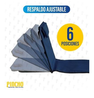 Tumbona playa azul plegable