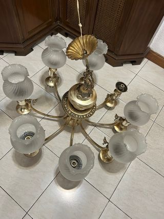 Araña 8 luces - Vintage