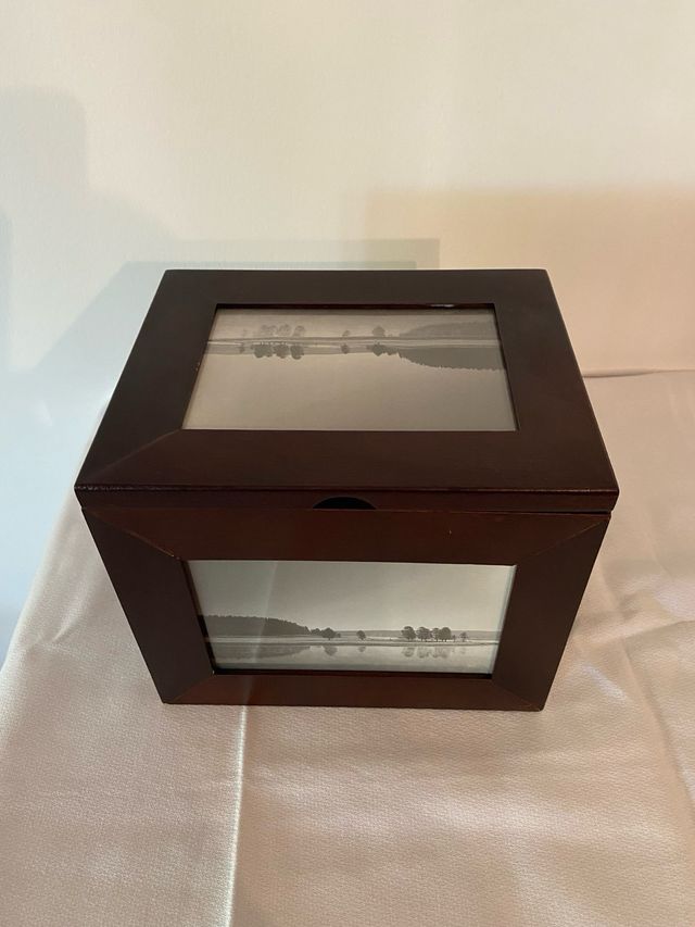 Caja portafotos madera vintage