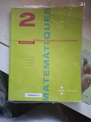 Matemàtiques aplicades a les ciències socials. ...