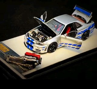 Coche escala 1/64 Nissan Skyline R34 Z-Tune PGM 