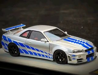 Coche escala 1/64 Nissan Skyline R34 Z-Tune PGM 