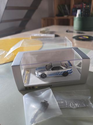 Coche escala 1/64 Nissan Skyline R34 Z-Tune PGM 