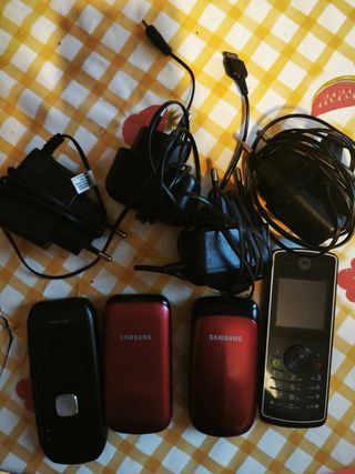 Móviles antiguos Nokia, Samsung, Motorola