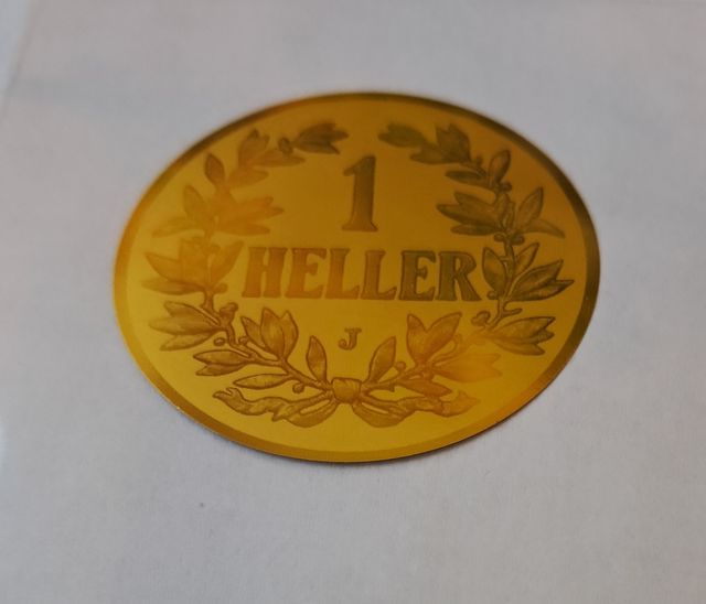 Heller Deutsch Ostafrika gold 1/200oz 999 Feingold