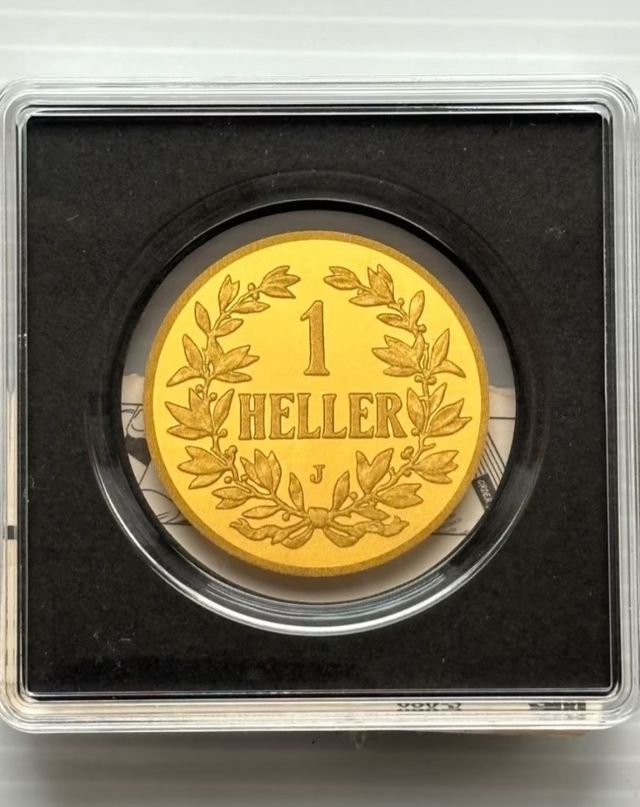 Heller Deutsch Ostafrika gold 1/200oz 999 Feingold