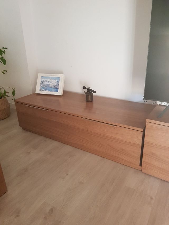Mueble TV madera - almacenaje