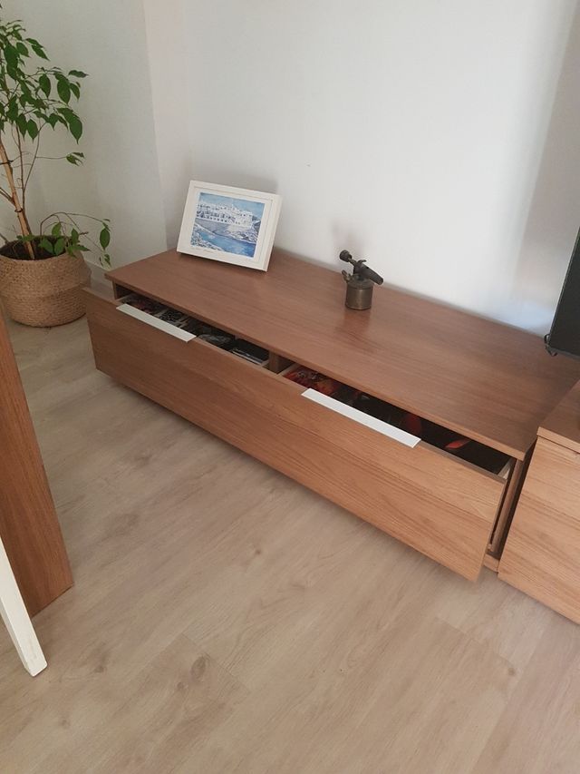 Mueble TV madera - almacenaje