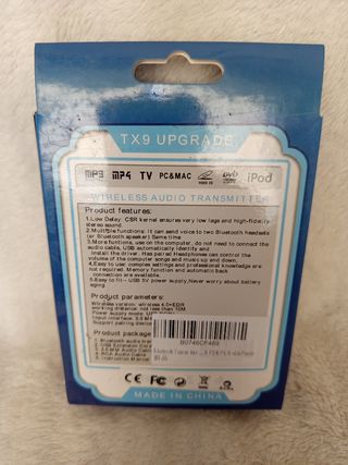 TX9 Transmisor Audio Bluetooth