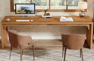 Escritorio madera 2 personas