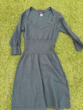 Vestido Mango Man verde oliva talla M