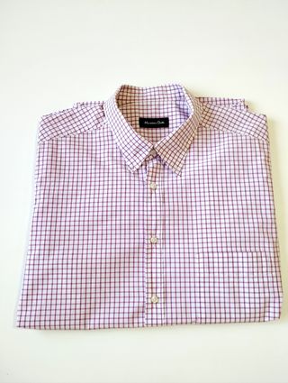 Camisa Massimo Dutti cuadros rosa-granate