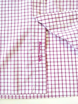 Camisa Massimo Dutti cuadros rosa-granate