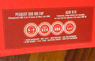 Scalextric C1 GT: Pegeot 908, Audi R10