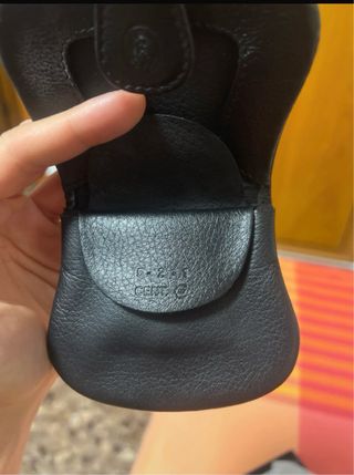 Cartera Monedero Piel Negro El Potro