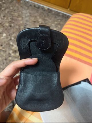 Cartera Monedero Piel Negro El Potro